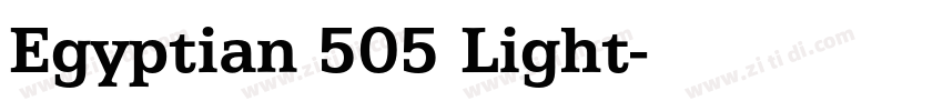 Egyptian 505 Light字体转换